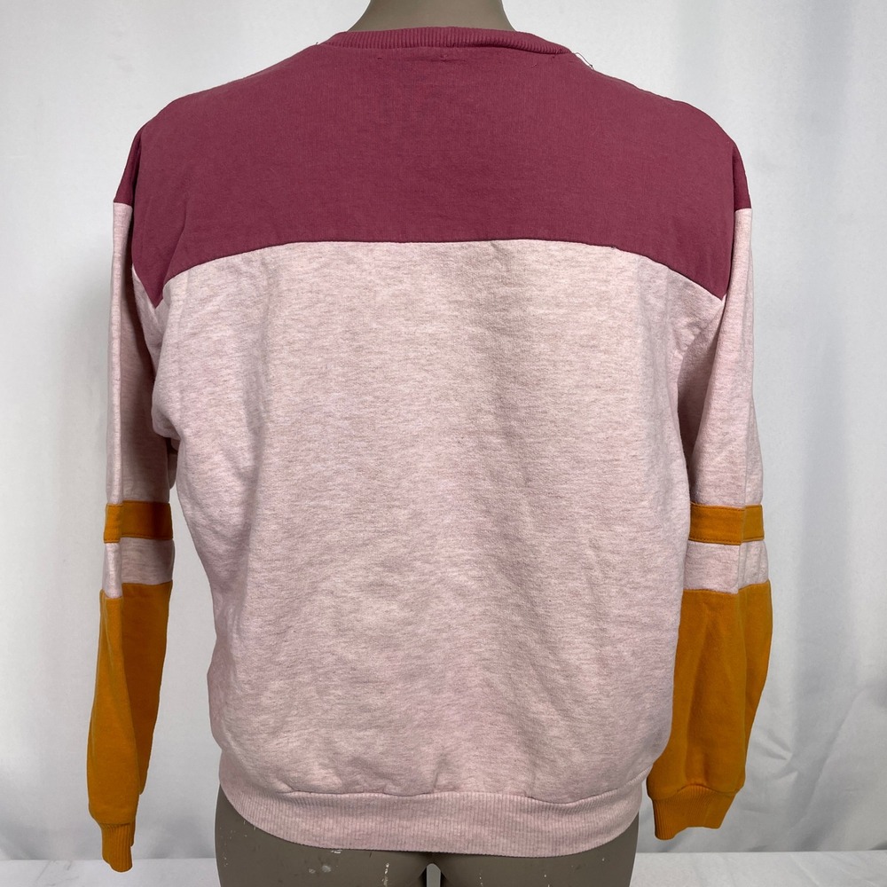 Atari Retro Color Block Red Pink Sweatshirt Women's MEDIUM - Picture 6 of 9